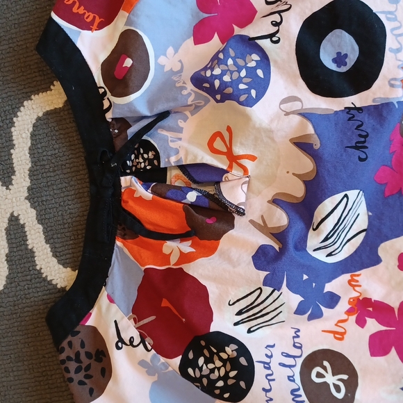 Kate Spade Skirt The Rules Grafitti Food Dress Girl's 10 - Picture 9 of 14